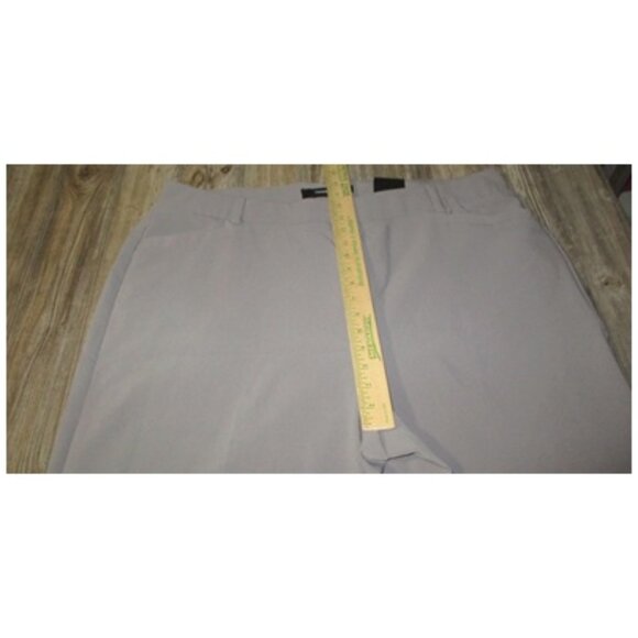 New Torrid Structured Wide Leg Pants Stretch Waist Trouser Pockets Grey Size 22R - Picture 6 of 11